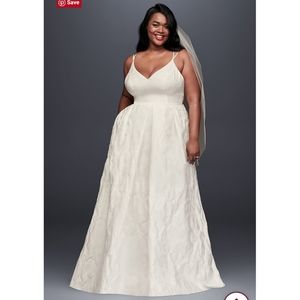 Floral Jaquard Wedding Dress